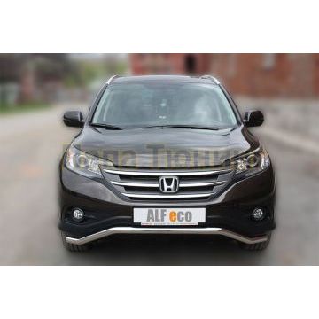 Защита переднего бампера 50 мм ALFeco для Honda CR-V 2012-2015