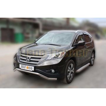 Защита переднего бампера 50 мм ALFeco для Honda CR-V 2012-2015
