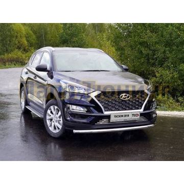 Защита переднего бампера 60 мм для Hyundai Tucson 2018-2021