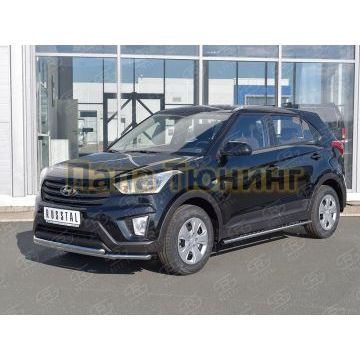 Защита передняя двойная 42-d42 РусСталь для Hyundai Creta 2016-2021