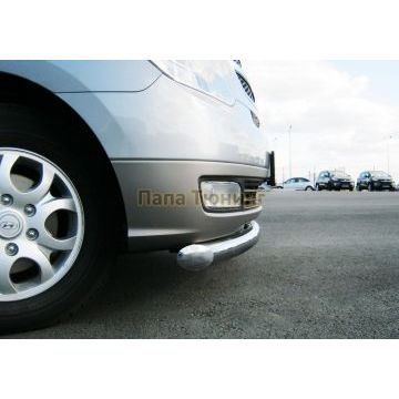 Защита переднего бампера d76 РусСталь для Hyundai H-1 Starex 2007-2018