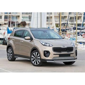 Защита передняя двойная 57-42 мм Rival для Kia Sportage 2016-2021