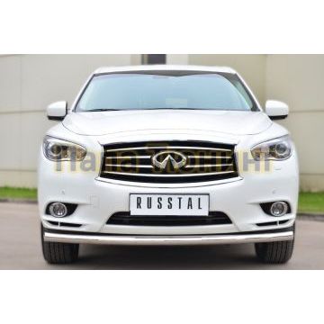 Защита переднего бампера d57 РусСталь для Infiniti QX60/JX35 2012-2016