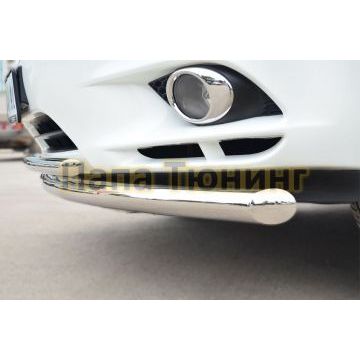 Защита передняя двойная d57-d42 РусСталь для Infiniti QX60/JX35 2012-2016