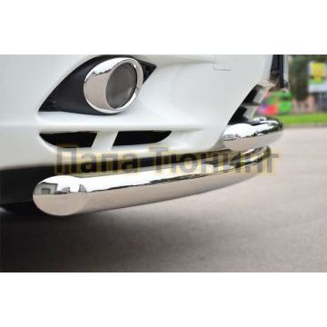 Защита передняя двойная d76-d57  дуга РусСталь для Infiniti QX60/JX35 2012-2016