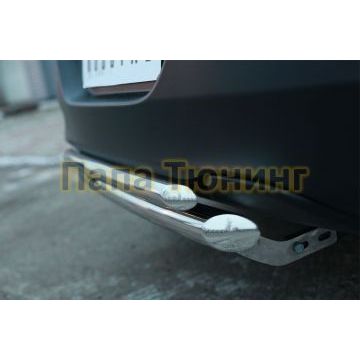 Защита заднего бампера двойная d57-d42 РусСталь для Jeep Cherokee 2014-2018