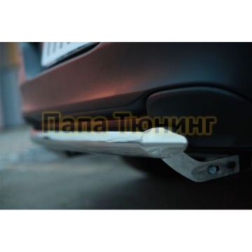 Защита заднего бампера d57 РусСталь для Jeep Cherokee 2014-2018