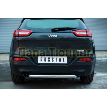 Защита заднего бампера d57 РусСталь для Jeep Cherokee 2014-2018