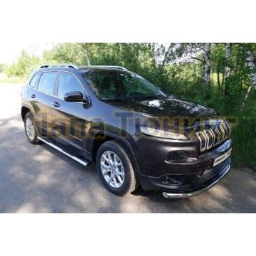 Защита переднего бампера 42 мм ТСС для Jeep Cherokee 2014-2018 Защита переднего бампера 42 мм ТСС для Jeep Cherokee 2014-2018