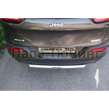 Защита заднего бампера короткая 60 мм ТСС для Jeep Cherokee 2014-2018 Защита заднего бампера короткая 60 мм ТСС для Jeep Cherokee 2014-2018