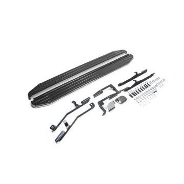 Пороги алюминиевые Rival Premium для Kia Sorento 2012-2020