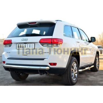 Защита заднего бампера d76 дуга РусСталь для Jeep Grand Cherokee 2013-