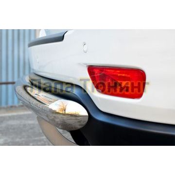 Защита заднего бампера d76 дуга РусСталь для Jeep Grand Cherokee 2013-