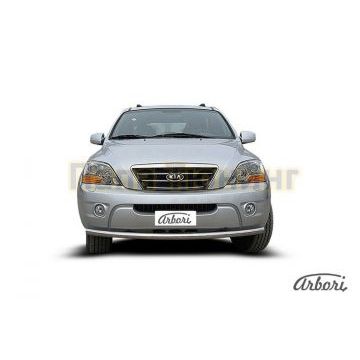 Защита переднего бампера 57 мм Slitkoff для Kia Sorento 2006-2009