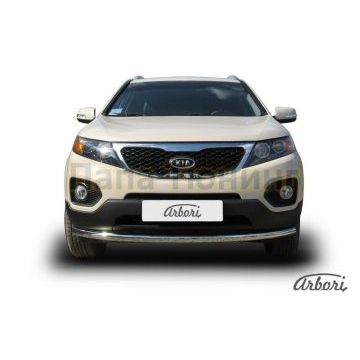 Защита передняя радиусная 57 мм Slitkoff для Kia Sorento 2009-2012 Защита передняя радиусная 57 мм Slitkoff для Kia Sorento 2009-2012