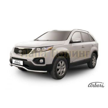 Защита передняя волна 57 мм Slitkoff для Kia Sorento 2009-2012 Защита передняя волна 57 мм Slitkoff для Kia Sorento 2009-2012