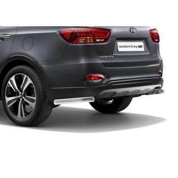 Защита заднего бампера 57 мм Rival для Kia Sorento Prime 2018-