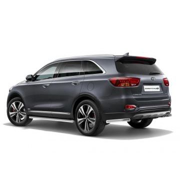 Защита заднего бампера 57 мм Rival для Kia Sorento Prime 2018-