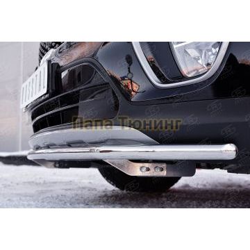 Защита переднего бампера d42 РусСталь для Kia Sorento Prime 2015-2017