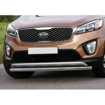 Защита переднего бампера 57 мм Rival для Kia Sorento Prime 2015-2017