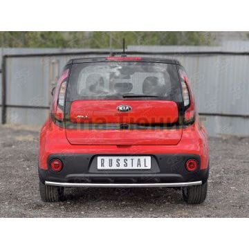 Защита заднего бампера секции d42 РусСталь для Kia Soul 2016-2019