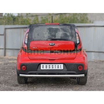Защита заднего бампера секции d57 РусСталь для Kia Soul 2016-2019