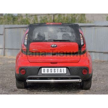 Защита заднего бампера дуга d57 РусСталь для Kia Soul 2016-2019