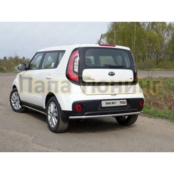 Защита заднего бампера 42 мм ТСС для Kia Soul 2016-2019 Защита заднего бампера 42 мм ТСС для Kia Soul 2016-2019