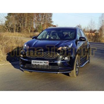 Защита переднего бампера 42 мм для Kia Sportage 2018-2021 Защита переднего бампера 42 мм для Kia Sportage 2018-2021