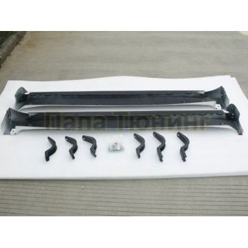 Пороги алюминиевые чёрные с LED подсветкой OEM Tuning для Toyota Land Cruiser 200 2015-