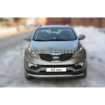 Защита переднего бампера 60 мм ALFeco для Kia Sportage 2010-2015