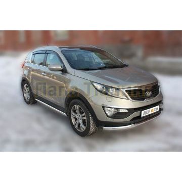 Защита переднего бампера 60 мм ALFeco для Kia Sportage 2010-2015