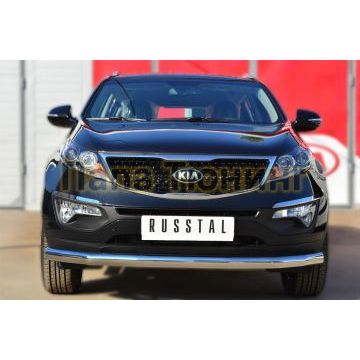 Защита переднего бампера d76 РусСталь для Kia Sportage 2010-2015