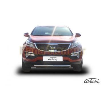 Защита переднего бампера 57 мм Slitkoff для Kia Sportage 2010-2015 Защита переднего бампера 57 мм Slitkoff для Kia Sportage 2010-2015
