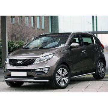 Защита передняя двойная 57-42 мм Rival для Kia Sportage 2010-2015