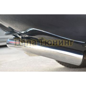 Защита заднего бампера d57 РусСталь для Land Rover Freelander 2 2012-2014