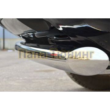 Защита заднего бампера d76 РусСталь для Land Rover Freelander 2 2012-2014