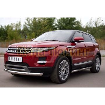 Защита переднего бампера d76 РусСталь для Land Rover Evoque 2011-