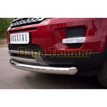 Защита переднего бампера d76 РусСталь для Land Rover Evoque 2011-