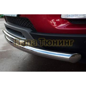 Защита передняя двойная d57-d42 РусСталь для Land Rover Evoque 2011-