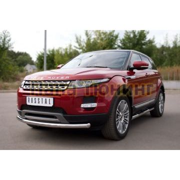 Защита переднего бампера d57 РусСталь для Land Rover Evoque 2011-