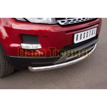 Защита переднего бампера d57 РусСталь для Land Rover Evoque 2011-