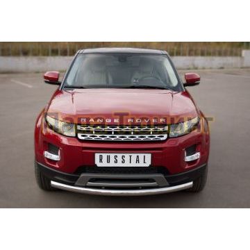 Защита переднего бампера d57 РусСталь для Land Rover Evoque 2011-
