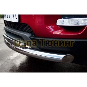 Защита передняя двойная d76-d42 РусСталь для Land Rover Evoque 2011-