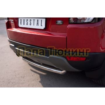 Защита заднего бампера d57 РусСталь для Land Rover Evoque 2011-