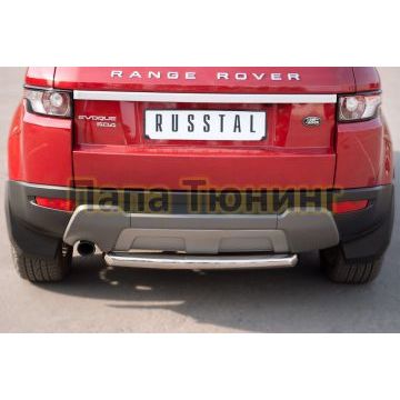 Защита заднего бампера d57 РусСталь для Land Rover Evoque 2011-