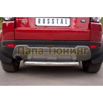 Защита заднего бампера d76 РусСталь для Land Rover Evoque 2011-