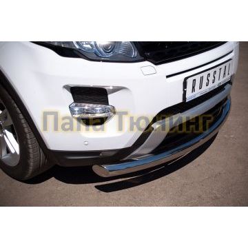 Защита переднего бампера d76 РусСталь для Land Rover Evoque 2011-