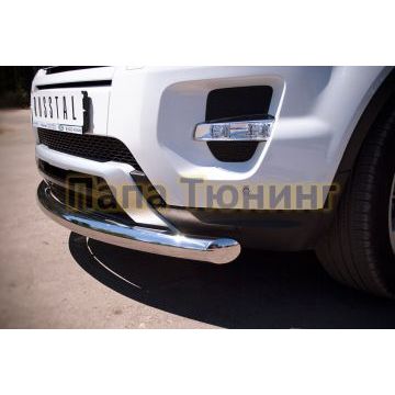 Защита переднего бампера d76 РусСталь для Land Rover Evoque 2011-