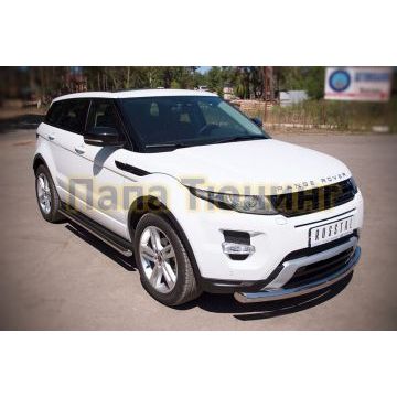 Защита переднего бампера d76 РусСталь для Land Rover Evoque 2011-